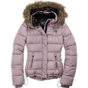 AMERICAN EAGLE Puffy Lavender Winter Jacket